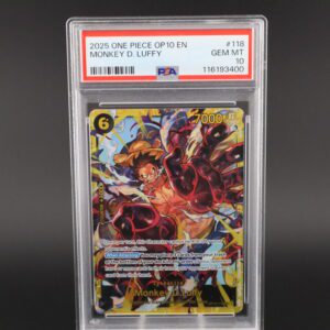 Graded Charizard VMAX Pokémon card in a protective case.
