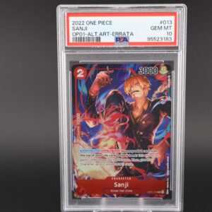 Graded Saitama Pokémon card with vivid artwork and PSA label.