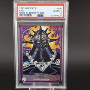 Graded 1993 One Piece manga card featuring Luffy in a dynamic pose.