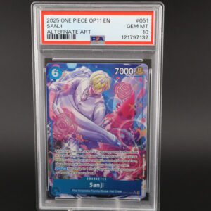 A graded 2021 Pokémon card featuring Zacian V, sealed in a protective case.